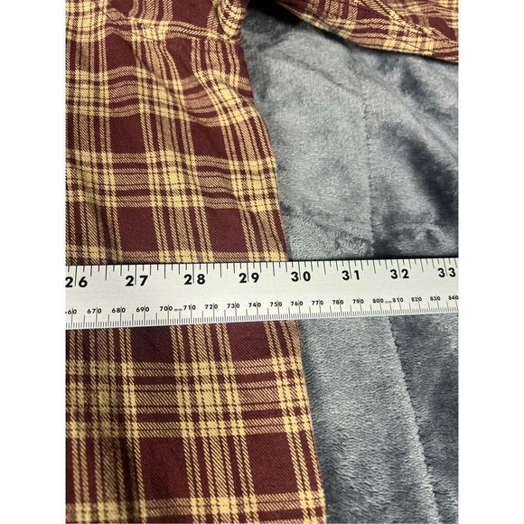 Duluth trading company men’s plaid burgundy flannel size XXL Tall - Picture 4 of 7